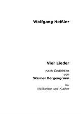 Vier Lieder nach Gedichten von Werner Bergengruen